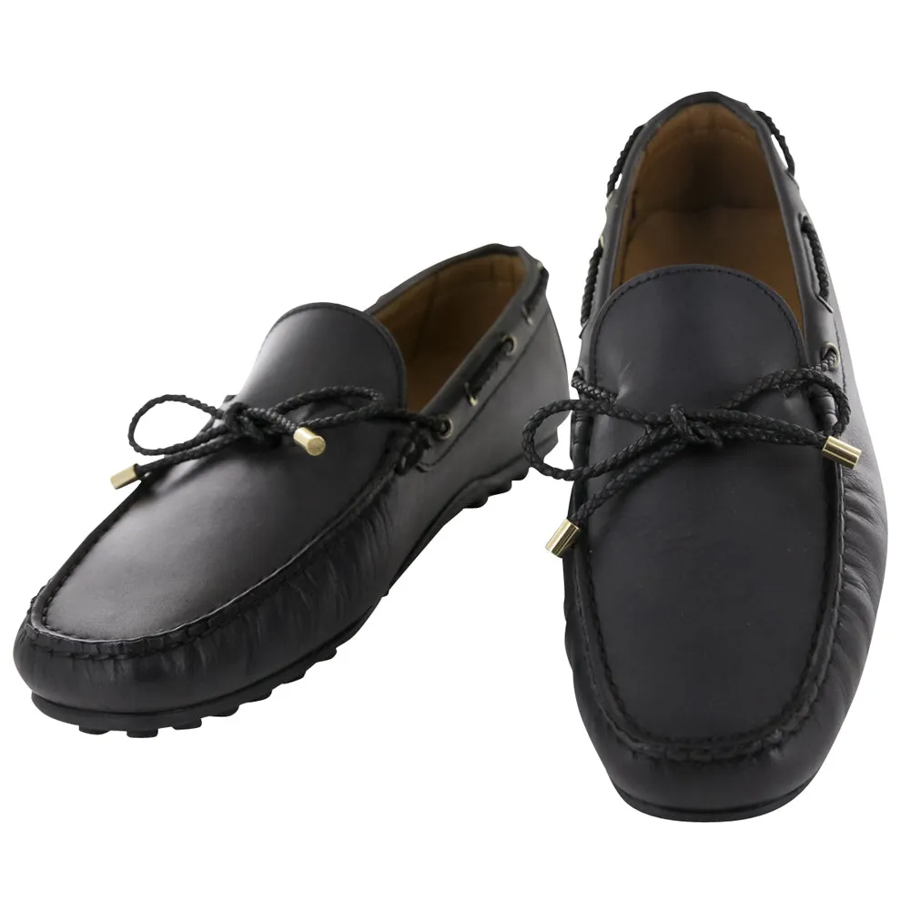 Fiori Di Lusso Black Driving Shoes