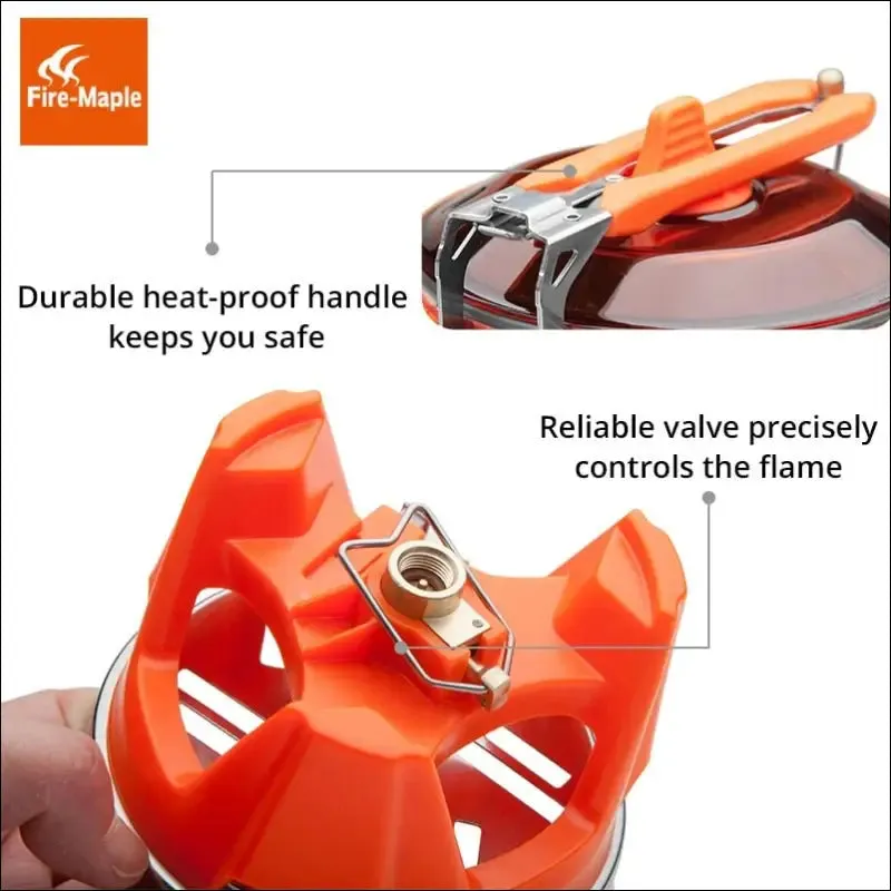 Fire maple x2 outdoor gas stove burner tourist portable cooking system with heat exchanger pot