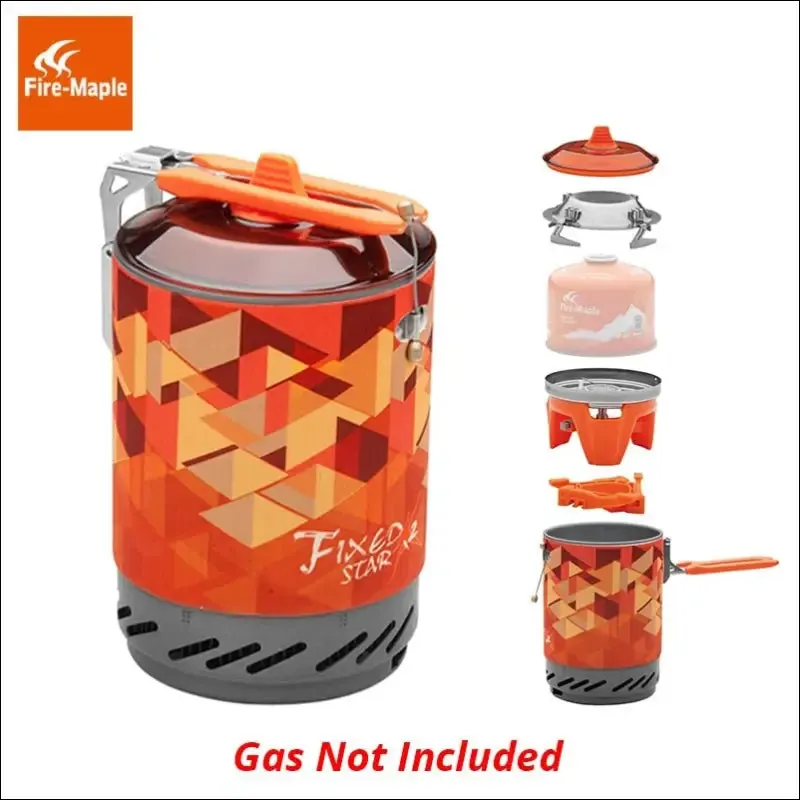 Fire maple x2 outdoor gas stove burner tourist portable cooking system with heat exchanger pot