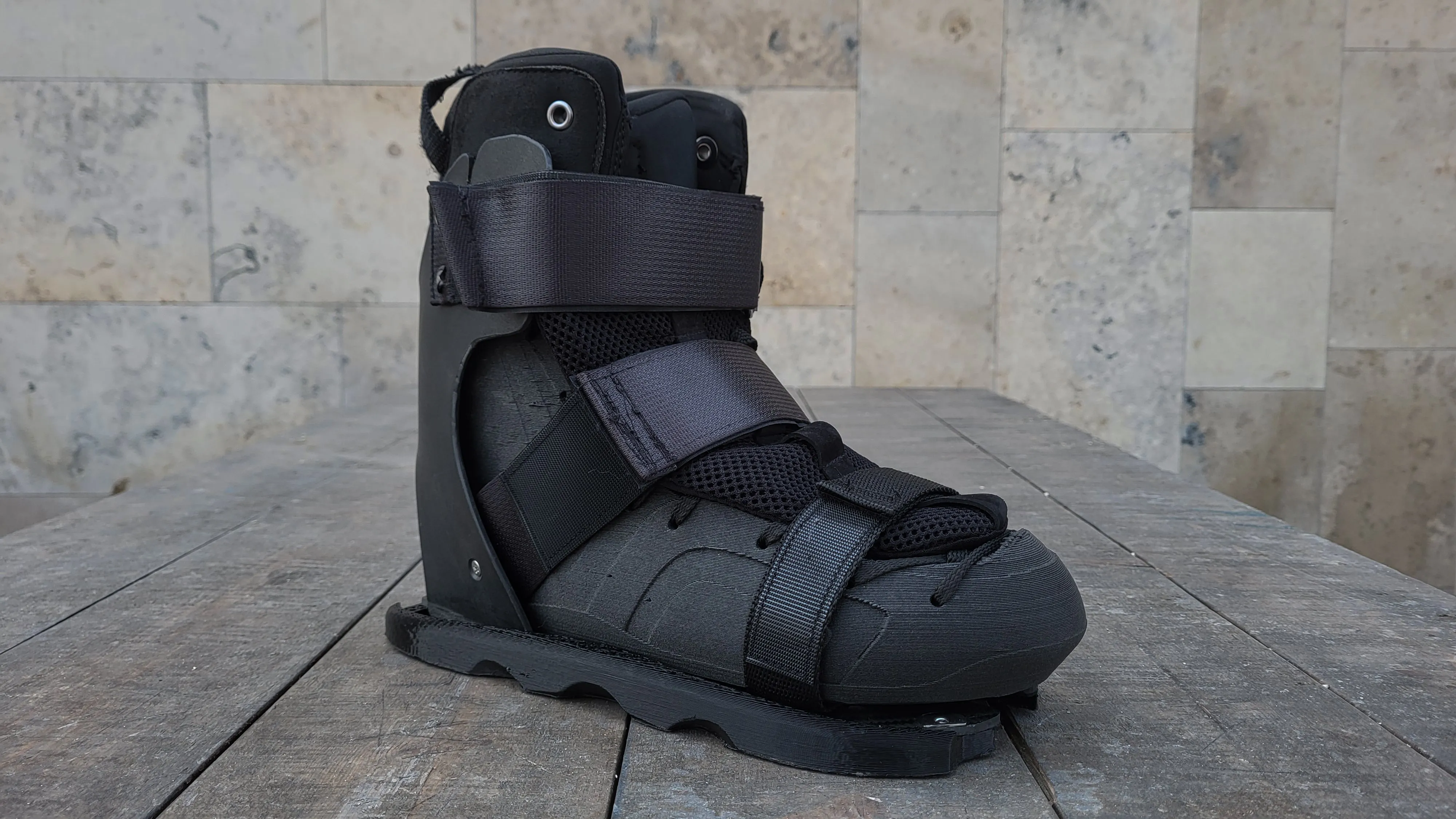 Fractal Symbol Walkable (Alu sole, 3d printed sliders)