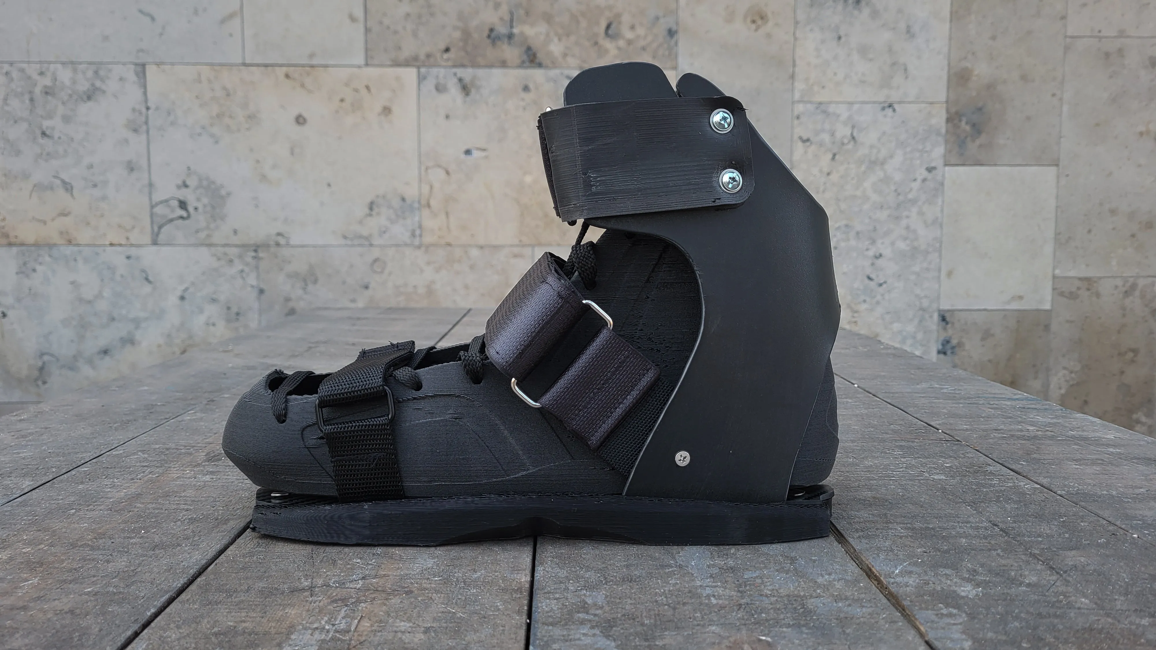 Fractal Symbol Walkable (Alu sole, 3d printed sliders)