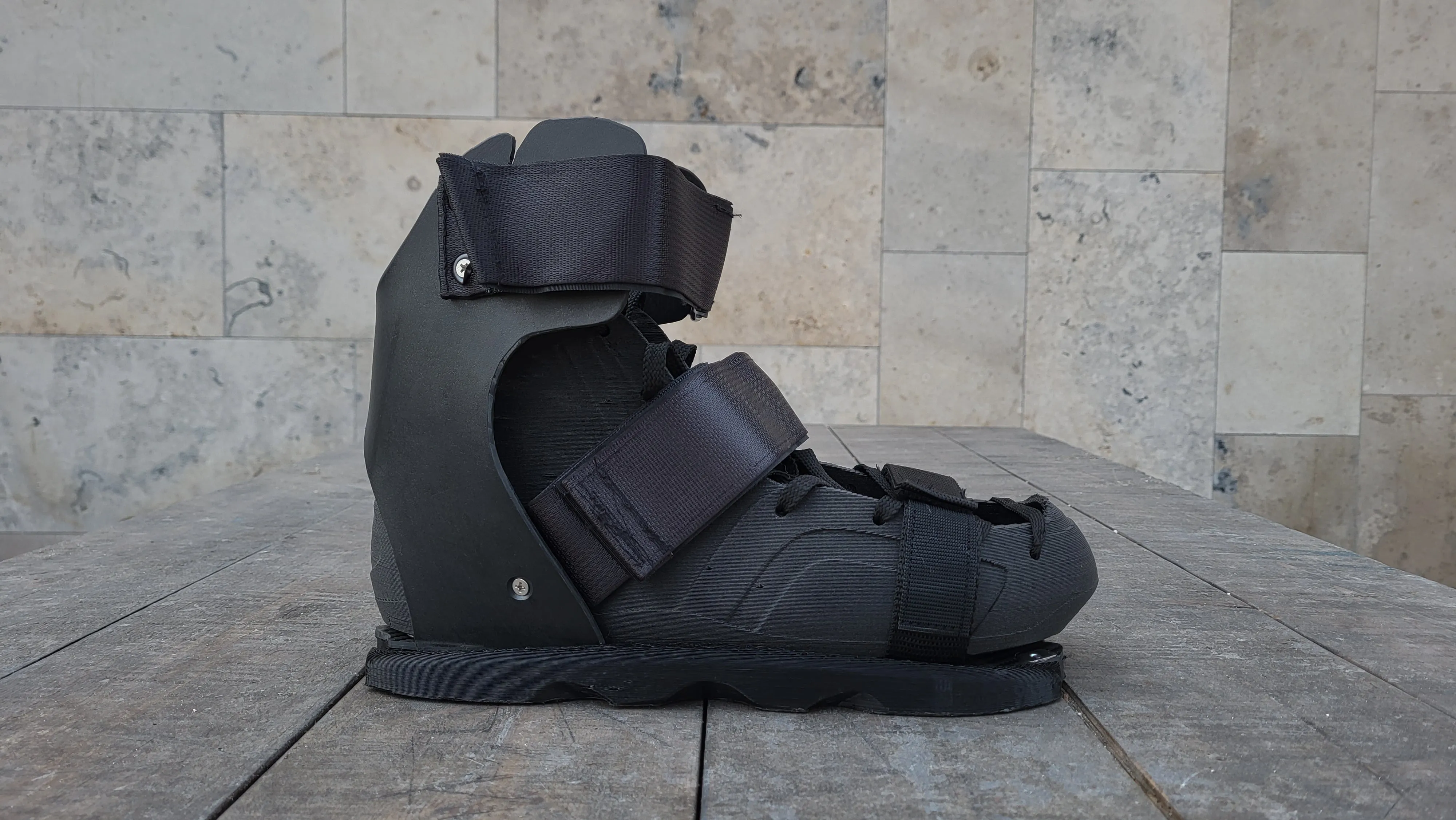 Fractal Symbol Walkable (Alu sole, 3d printed sliders)