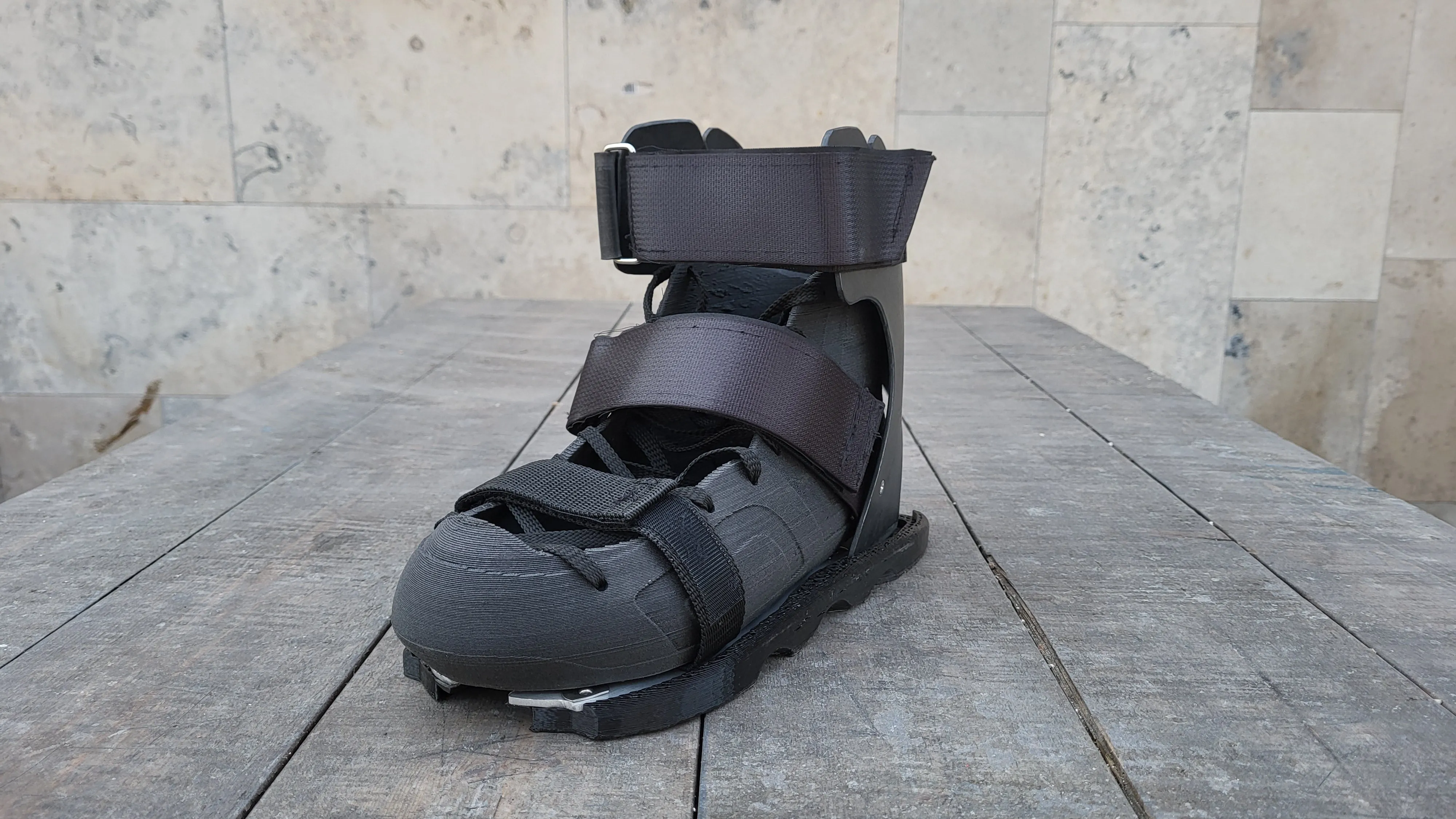 Fractal Symbol Walkable (Alu sole, 3d printed sliders)