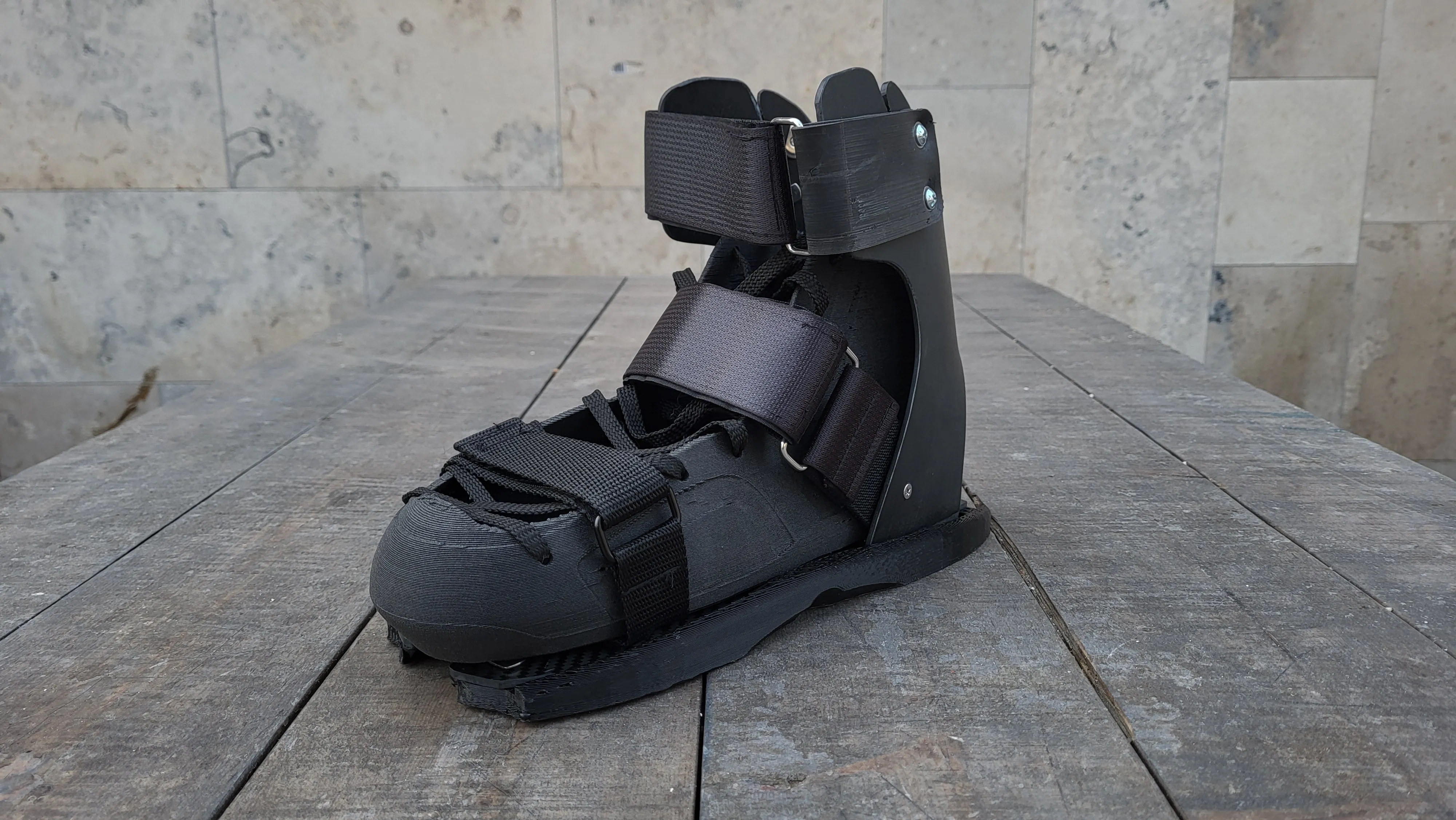 Fractal Symbol Walkable (Alu sole, 3d printed sliders)