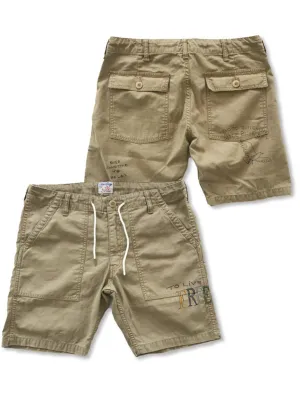 Free Rage Fatigue Shorts Relax Beige