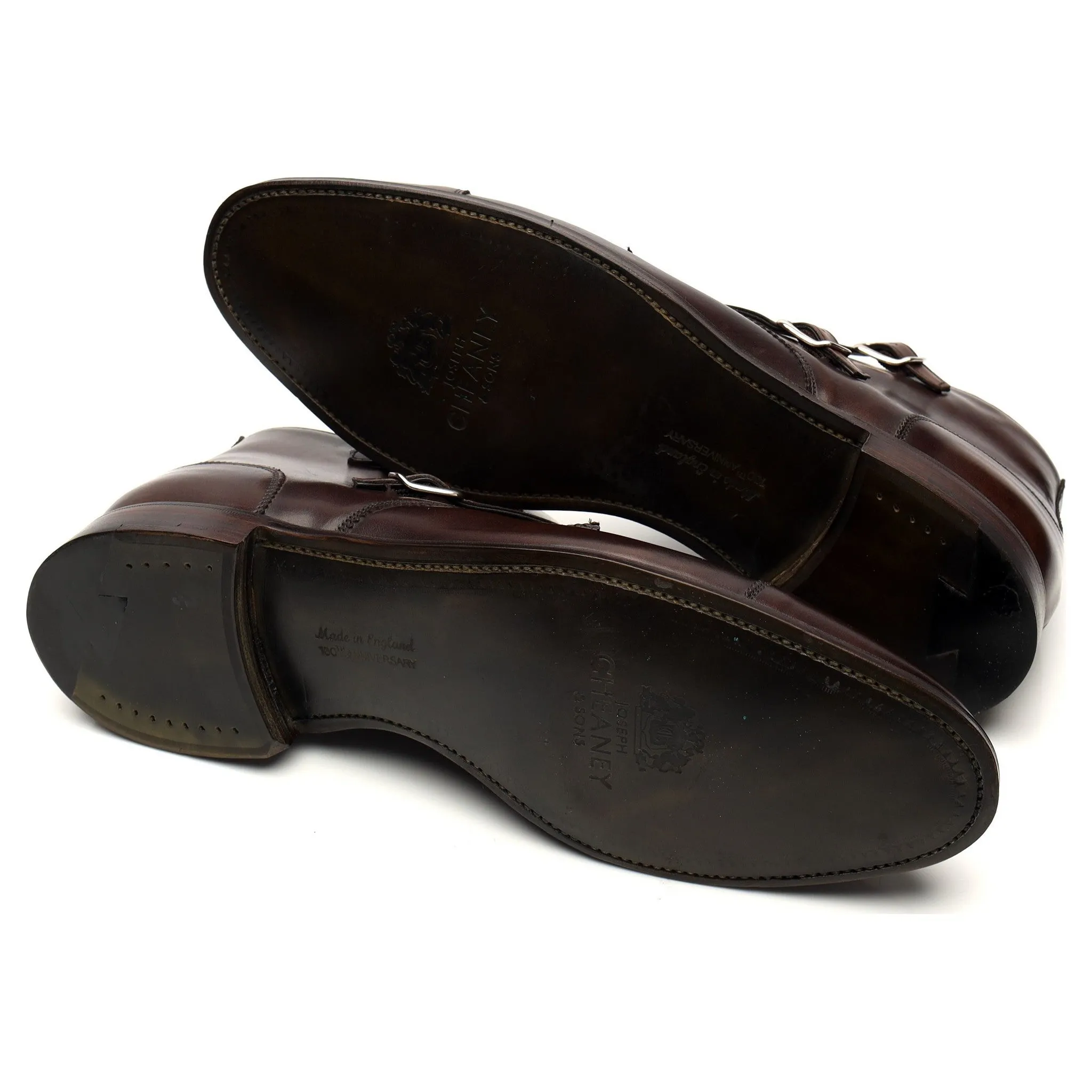 'Freeman' Dark Brown Leather Monk Boot UK 11 F