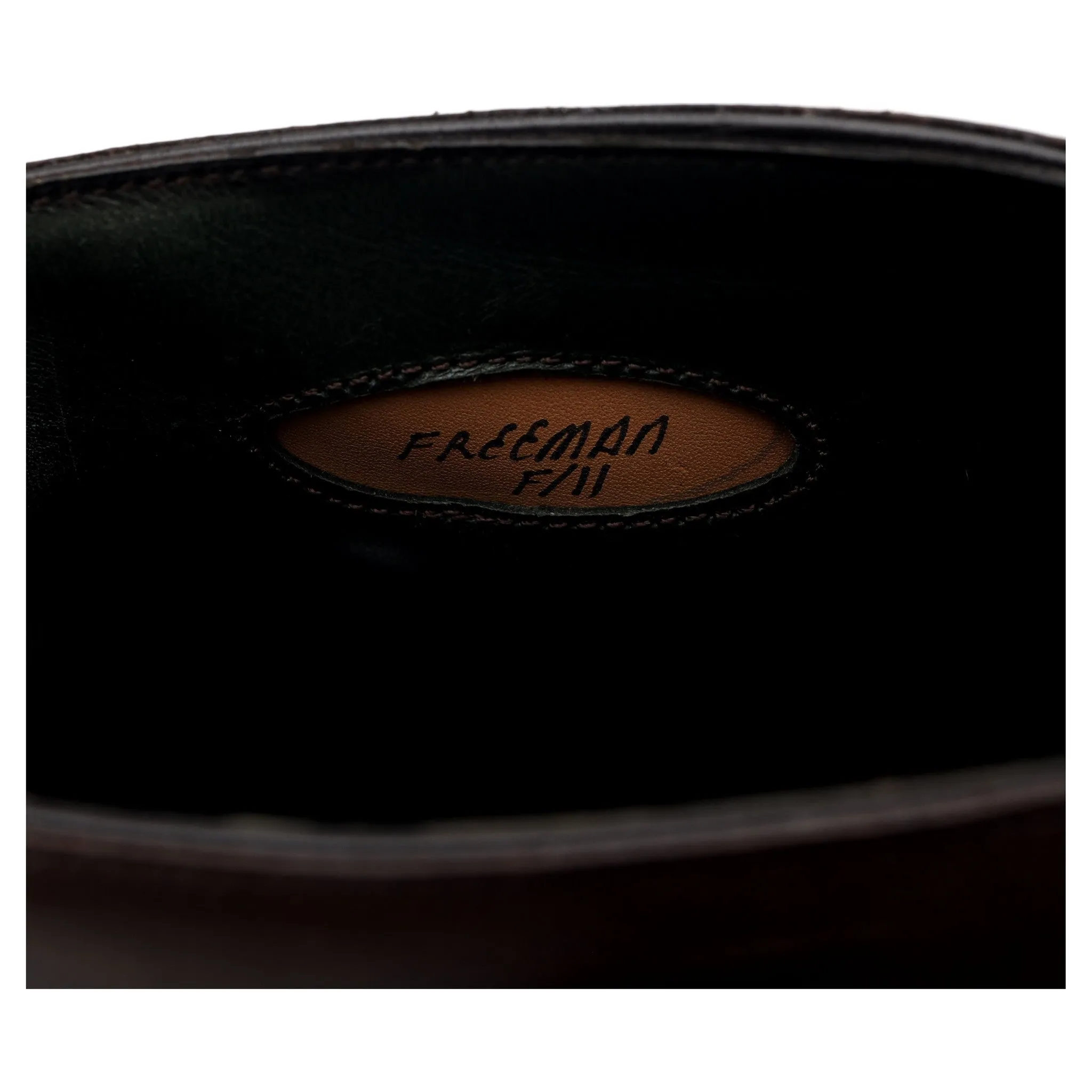 'Freeman' Dark Brown Leather Monk Boot UK 11 F