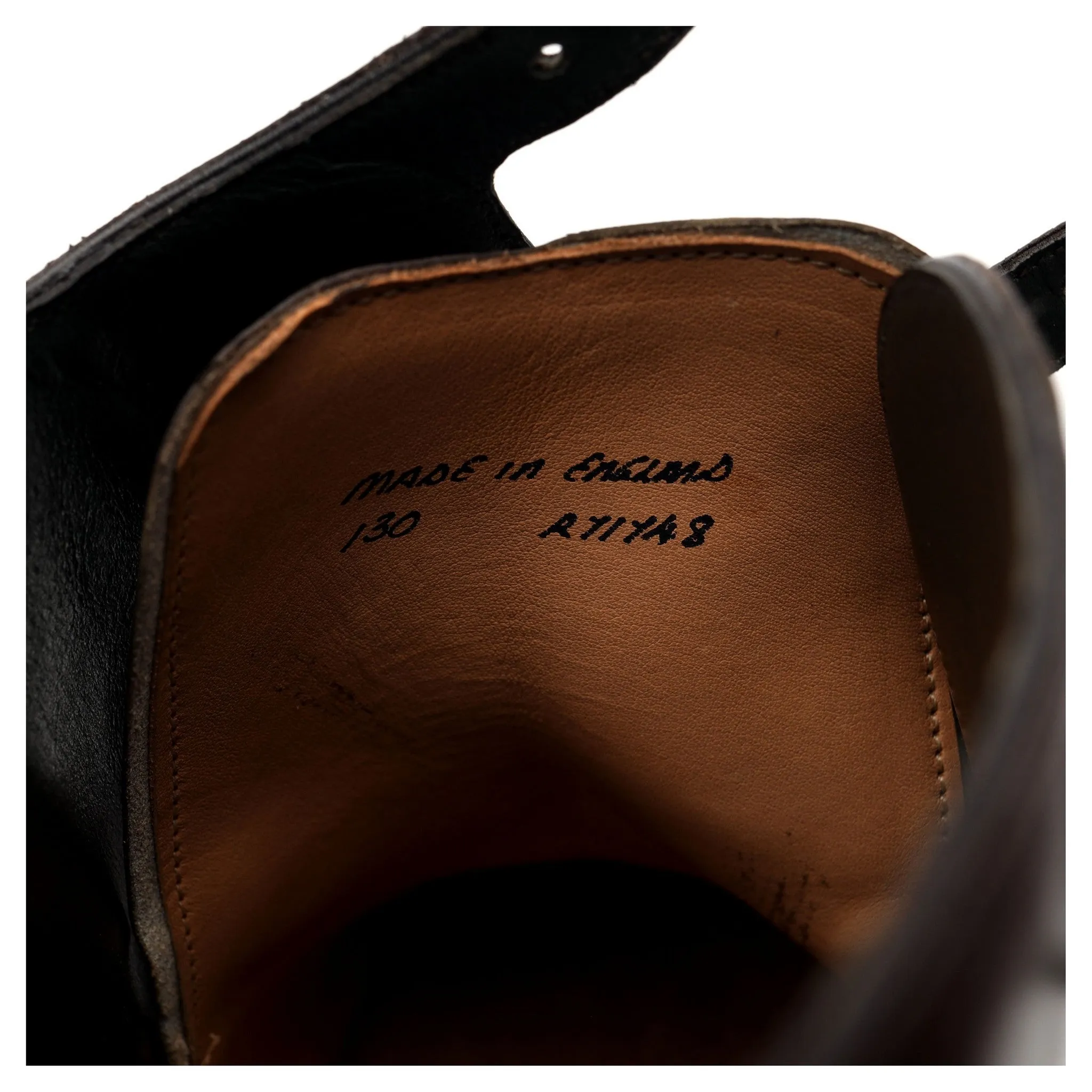 'Freeman' Dark Brown Leather Monk Boot UK 11 F