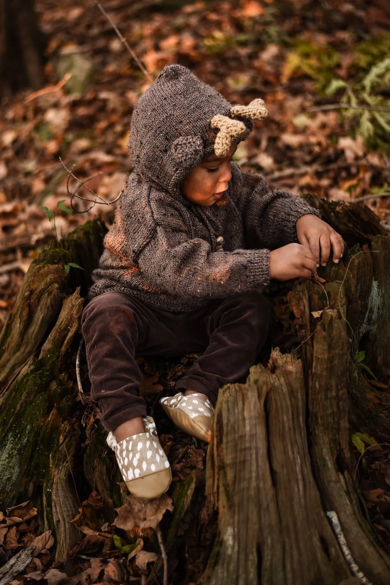 Fuzzy Fawn Moccasins