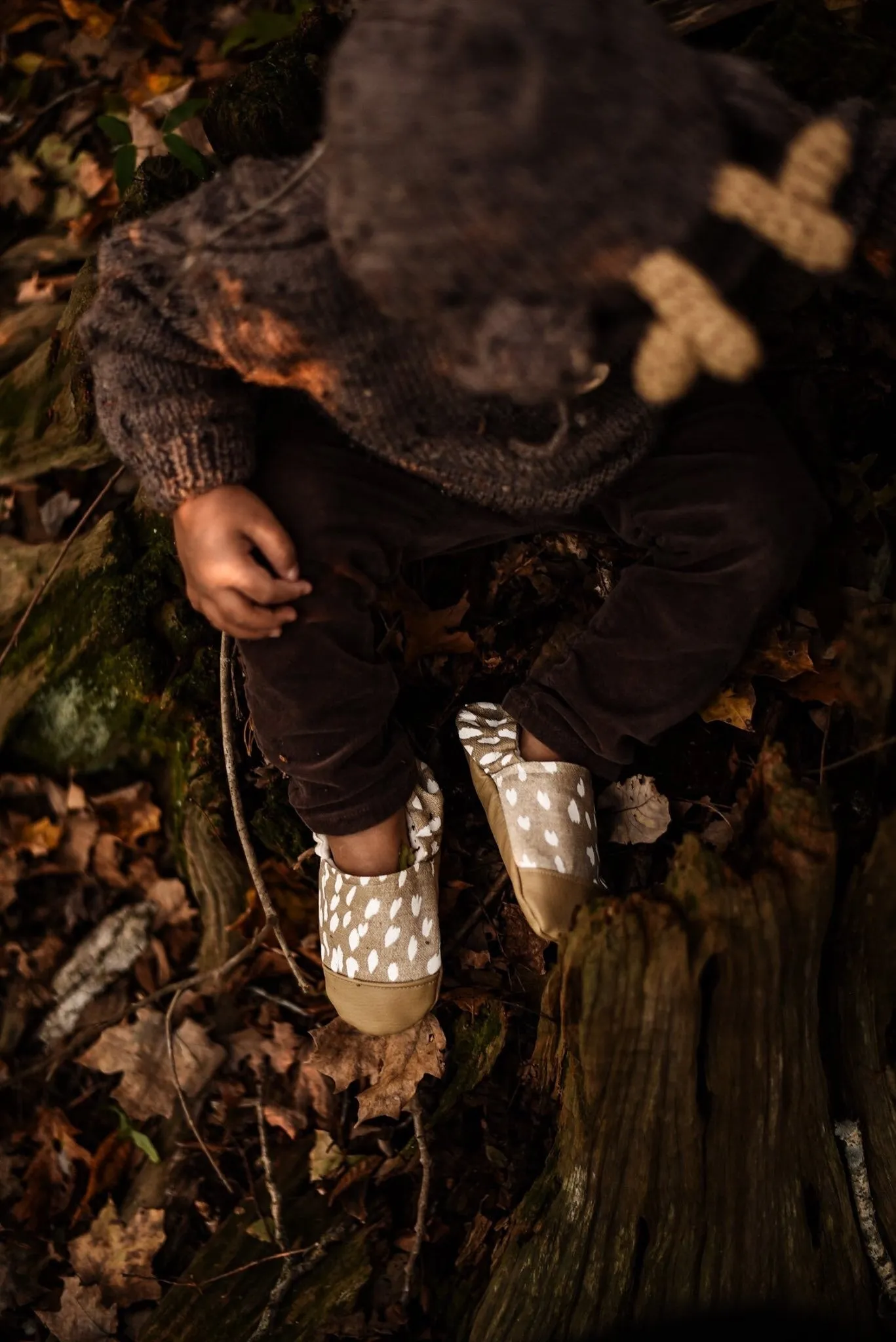 Fuzzy Fawn Moccasins