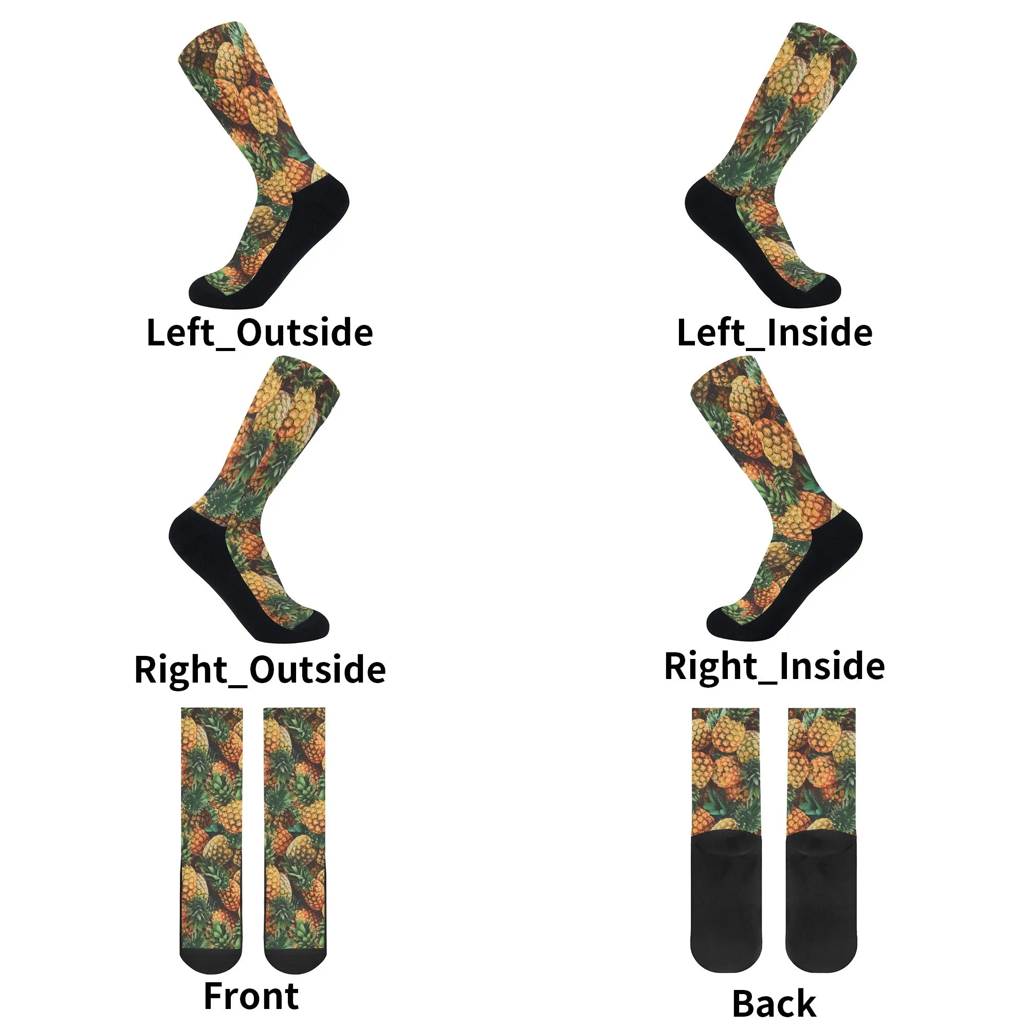 Garden Fresh Socks: Pineapple