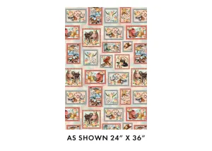 Gone Country by Benartex - Western Boxes Multi by the yard 3497