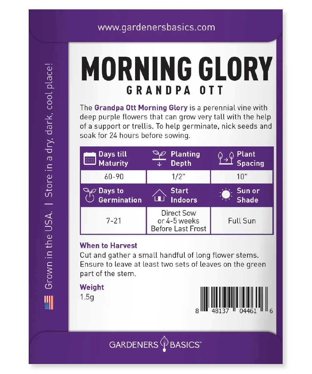 Grandpa Ott Morning Glory Seeds