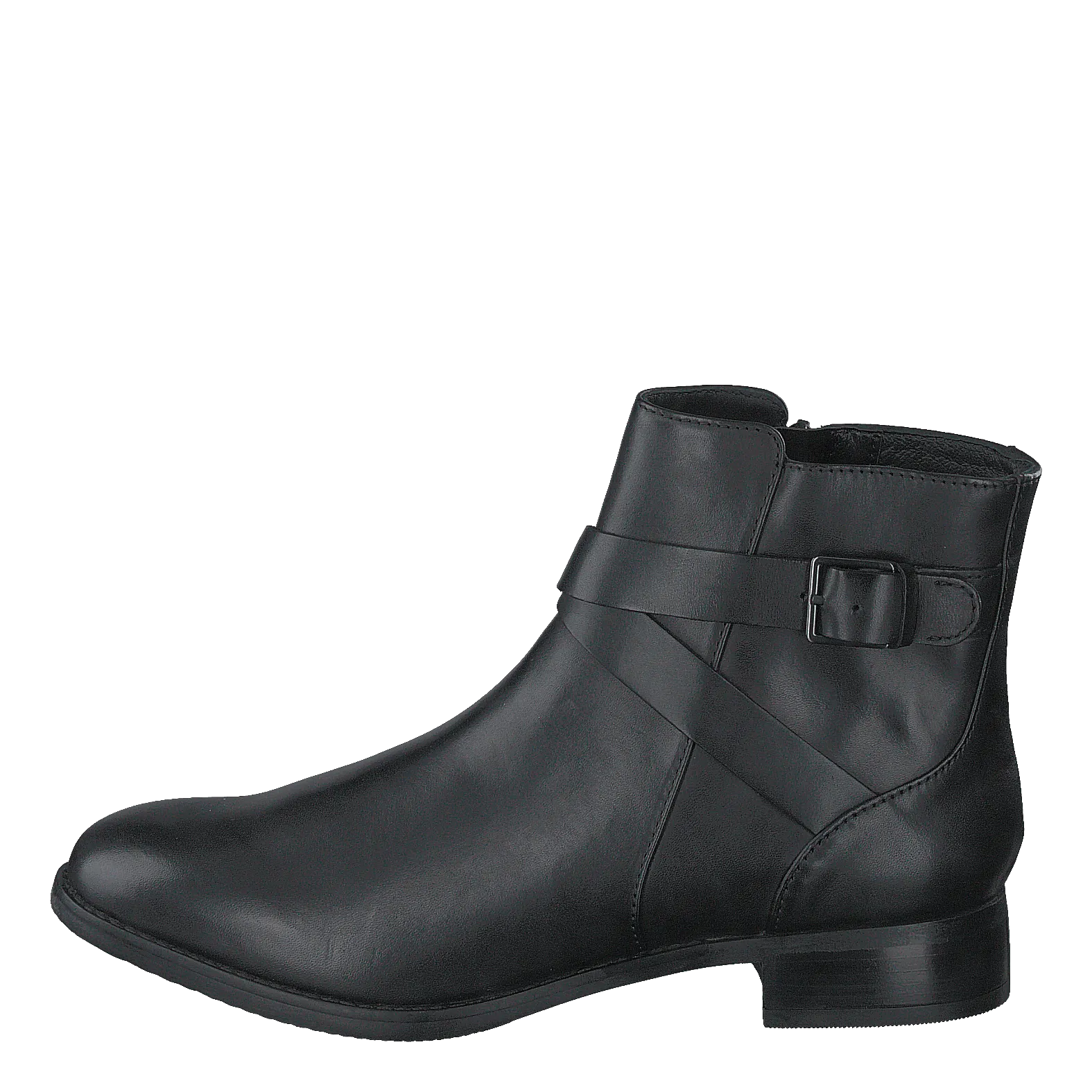 Hamble Buckle Black Leather