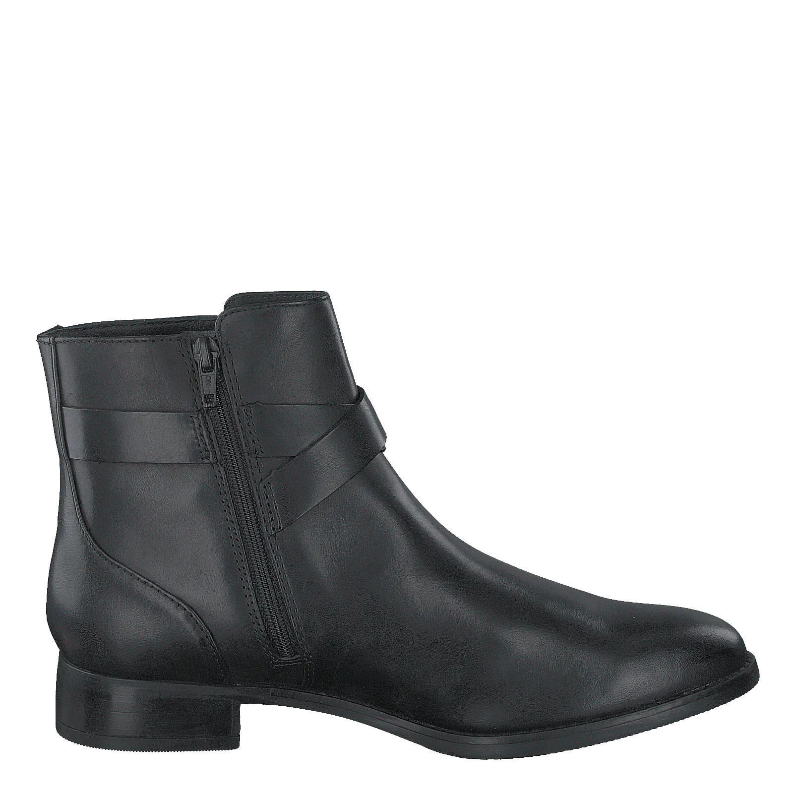 Hamble Buckle Black Leather