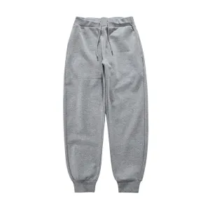 Heavy Fleece Sweatpants - Winter New Solid Color Elastic Waist Thick Feet Pants for Men and Women