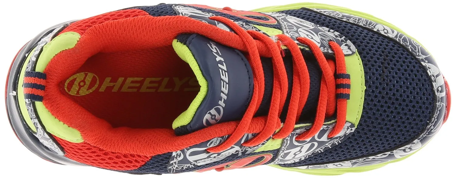 Heelys Race Skate Shoe (Toddler-Little Kid-Big Kid), Black-Yellow, 2 M US Little Kid