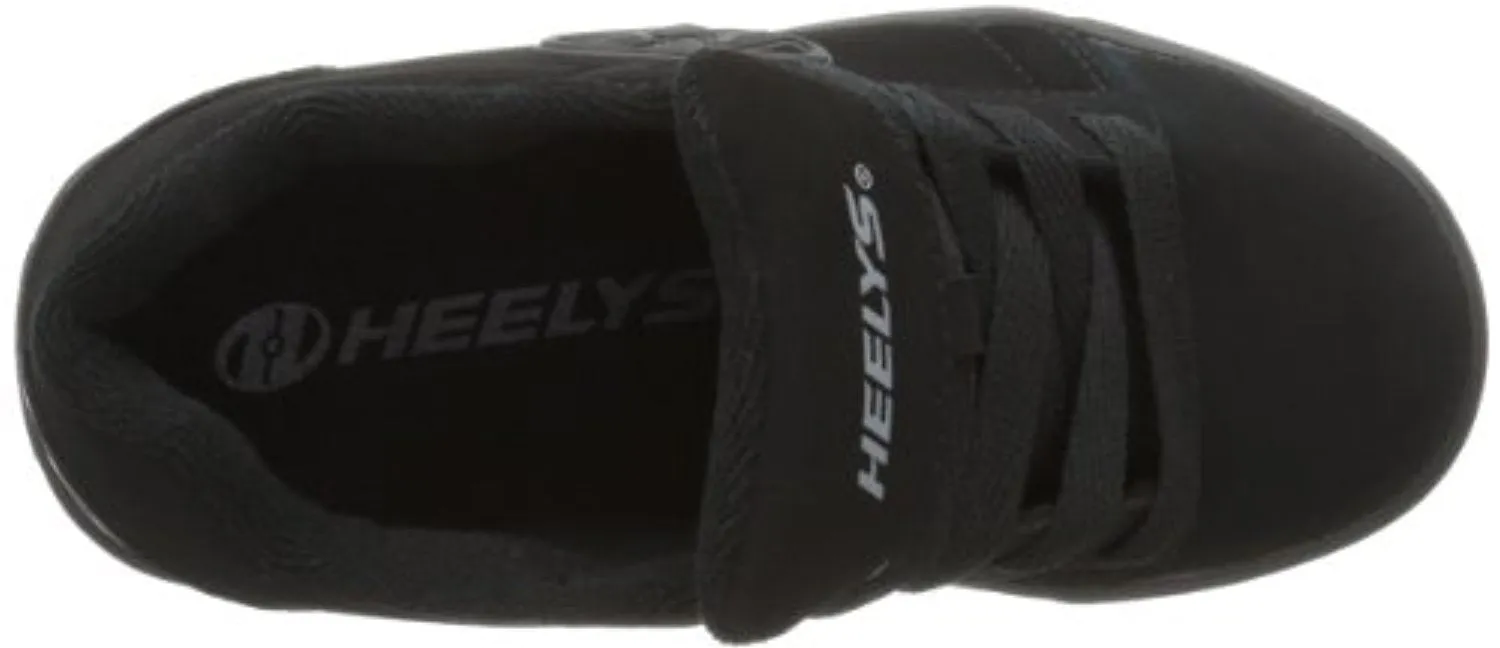 Heelys Straight Up Skate Shoe (Toddler-Little Kid-Big Kid), Black, 5 M US Big Kid
