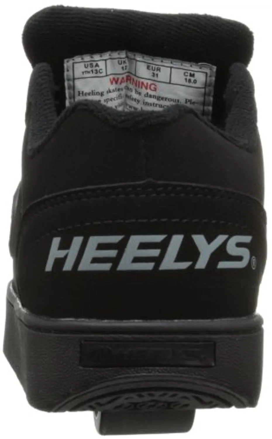 Heelys Straight Up Skate Shoe (Toddler-Little Kid-Big Kid), Black, 5 M US Big Kid