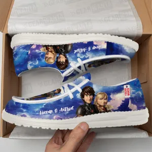 Hiccup And Astrid Loafer Shoes