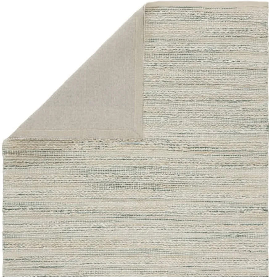 Himalaya Jute Rug - White Cap & Antique Green