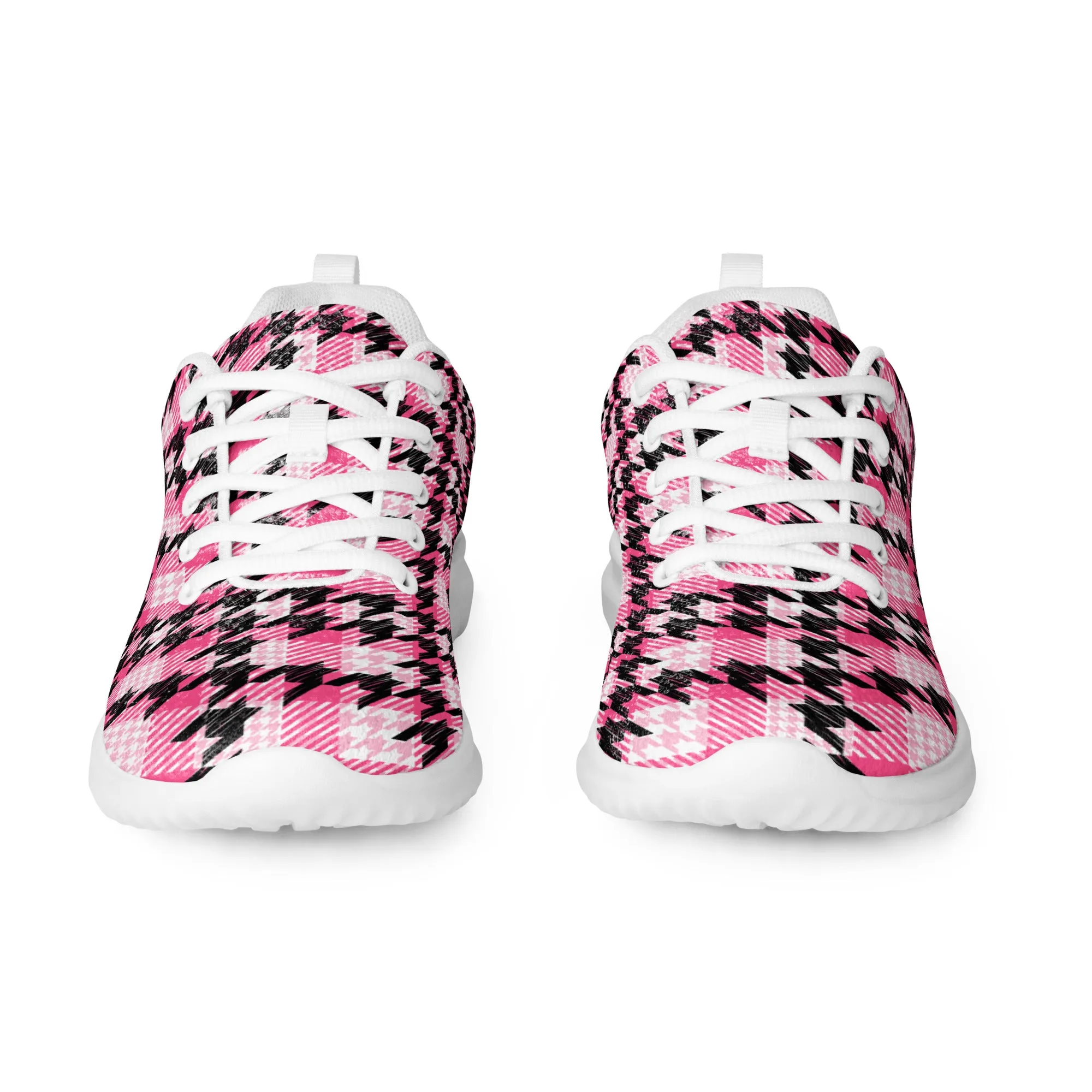 Houndstooth Harmony Athletic Shoes