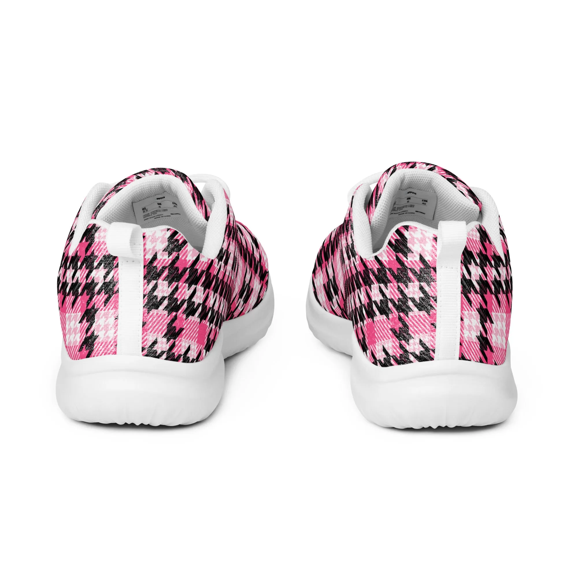 Houndstooth Harmony Athletic Shoes
