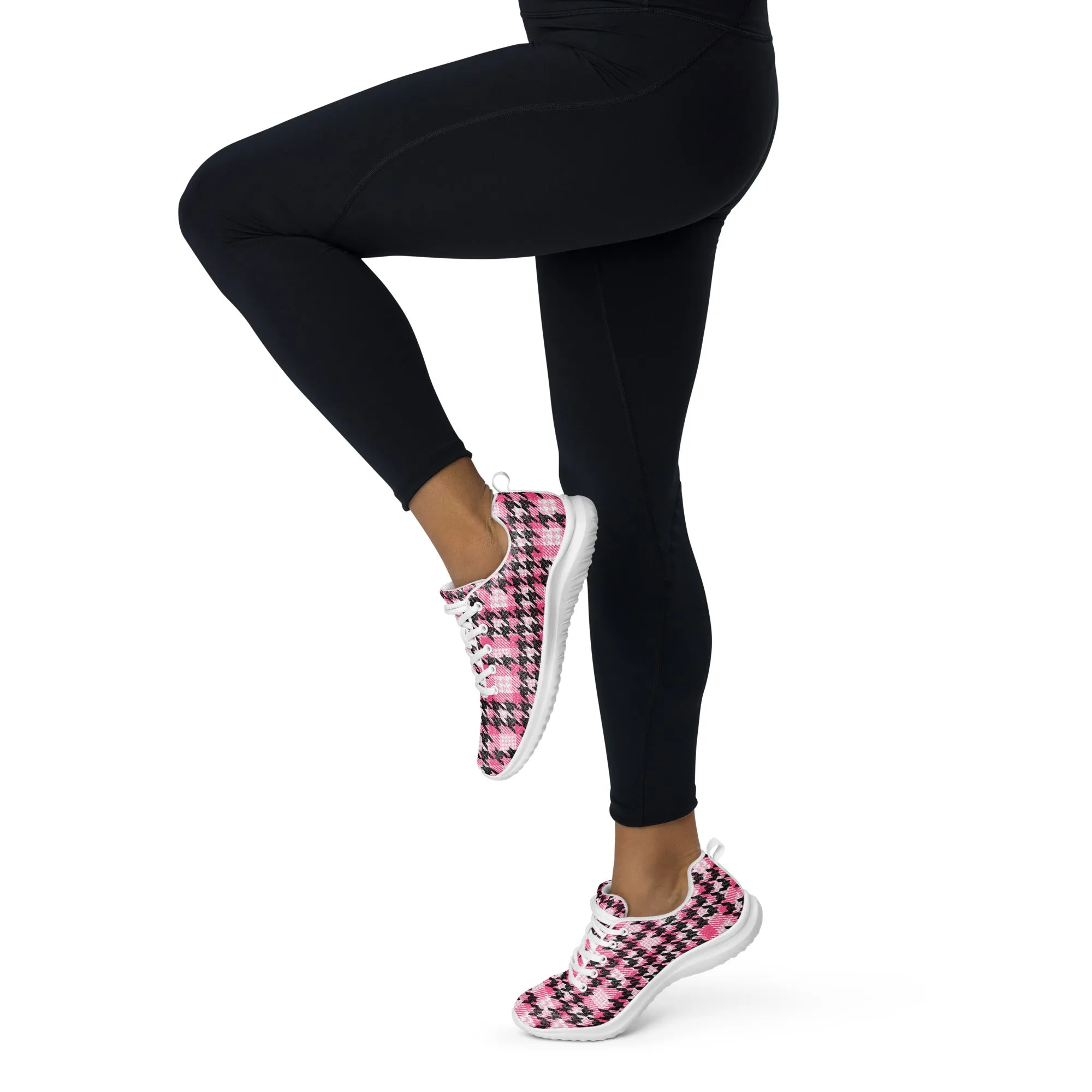 Houndstooth Harmony Athletic Shoes