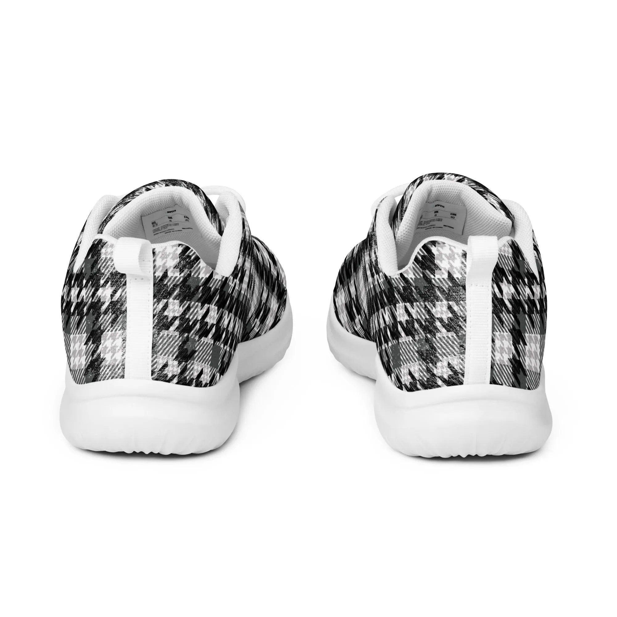 Houndstooth Harmony Athletic Shoes