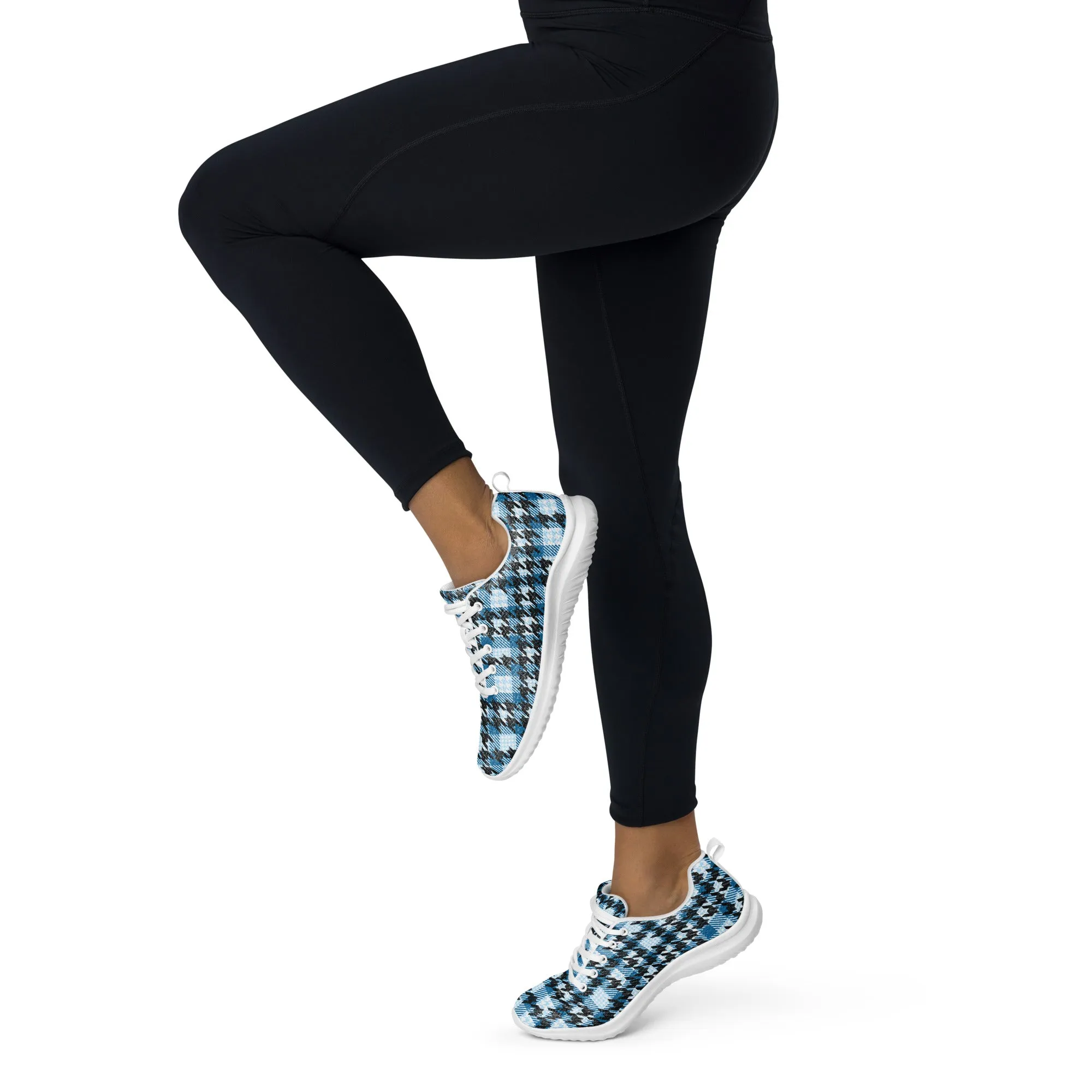 Houndstooth Harmony Athletic Shoes