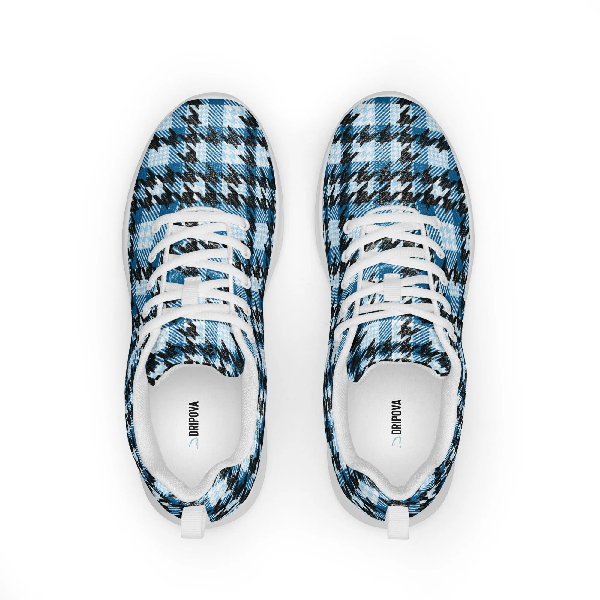 Houndstooth Harmony Athletic Shoes