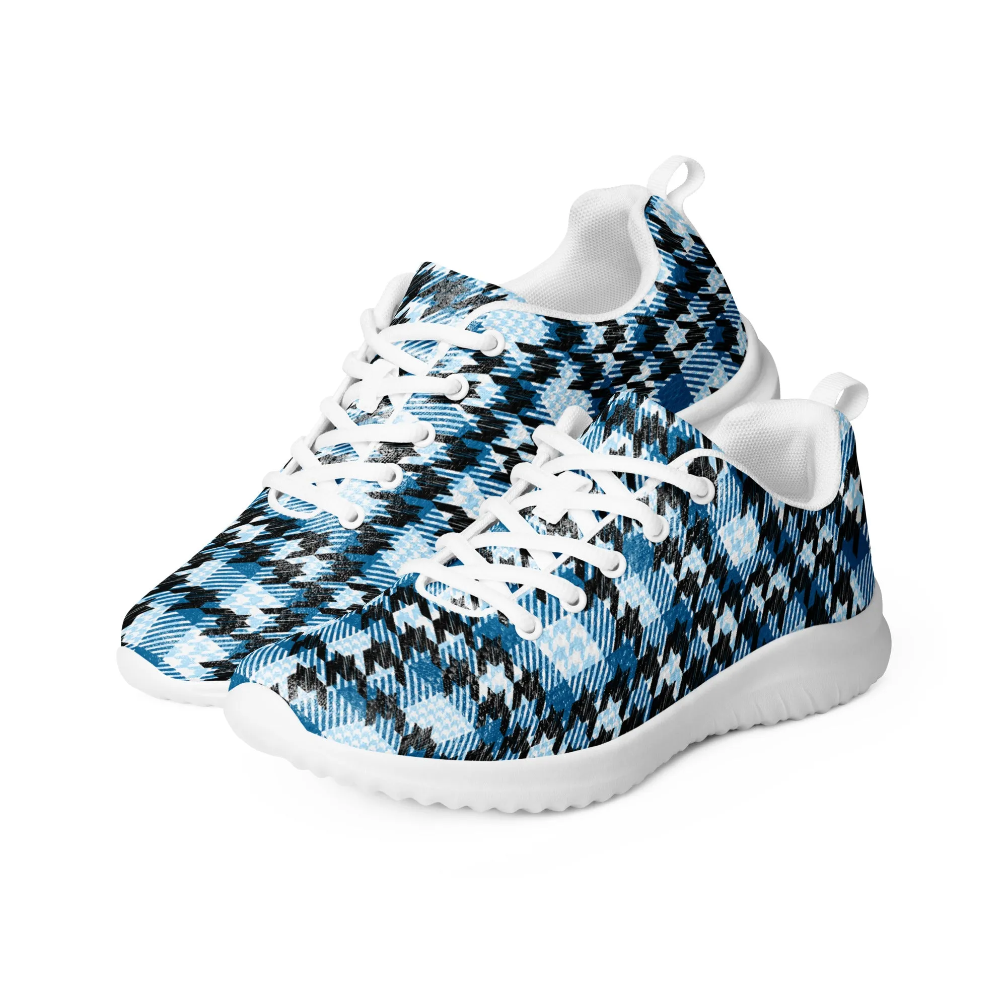 Houndstooth Harmony Athletic Shoes