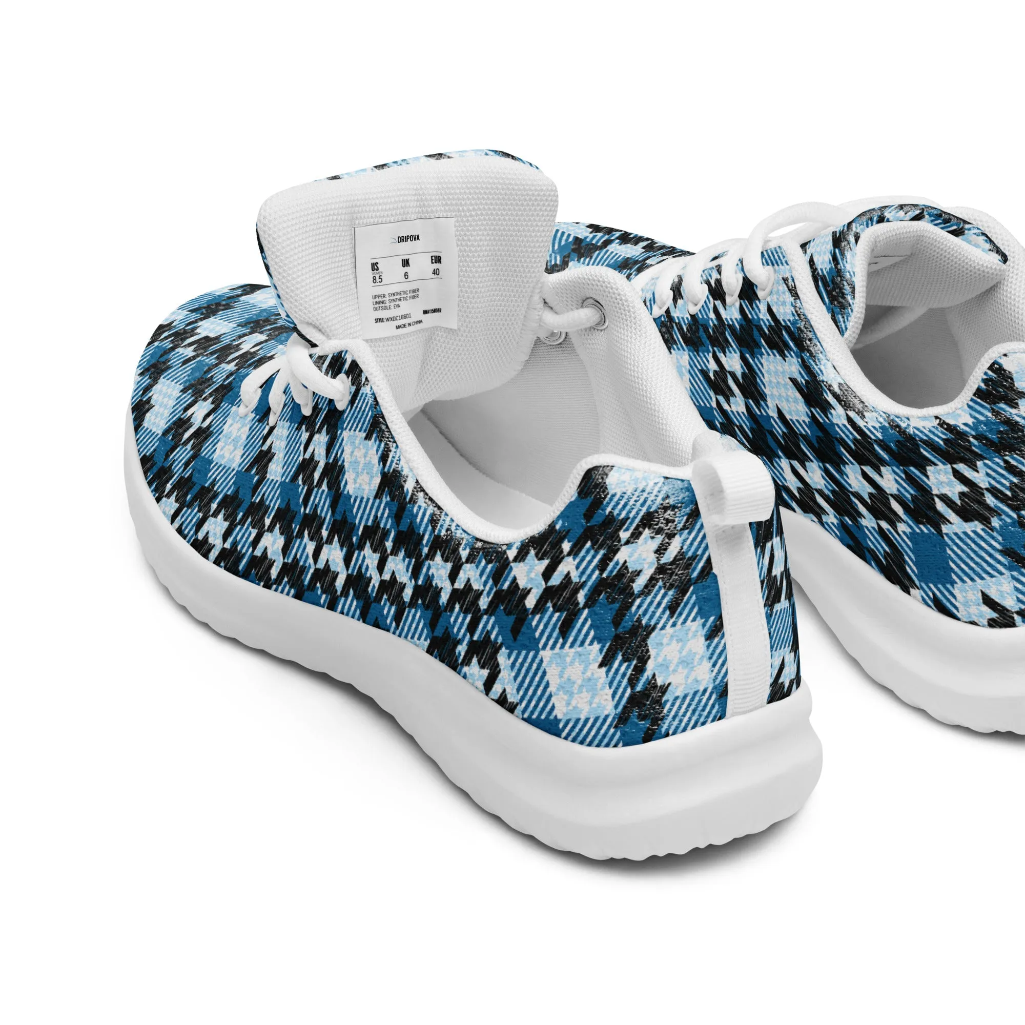 Houndstooth Harmony Athletic Shoes