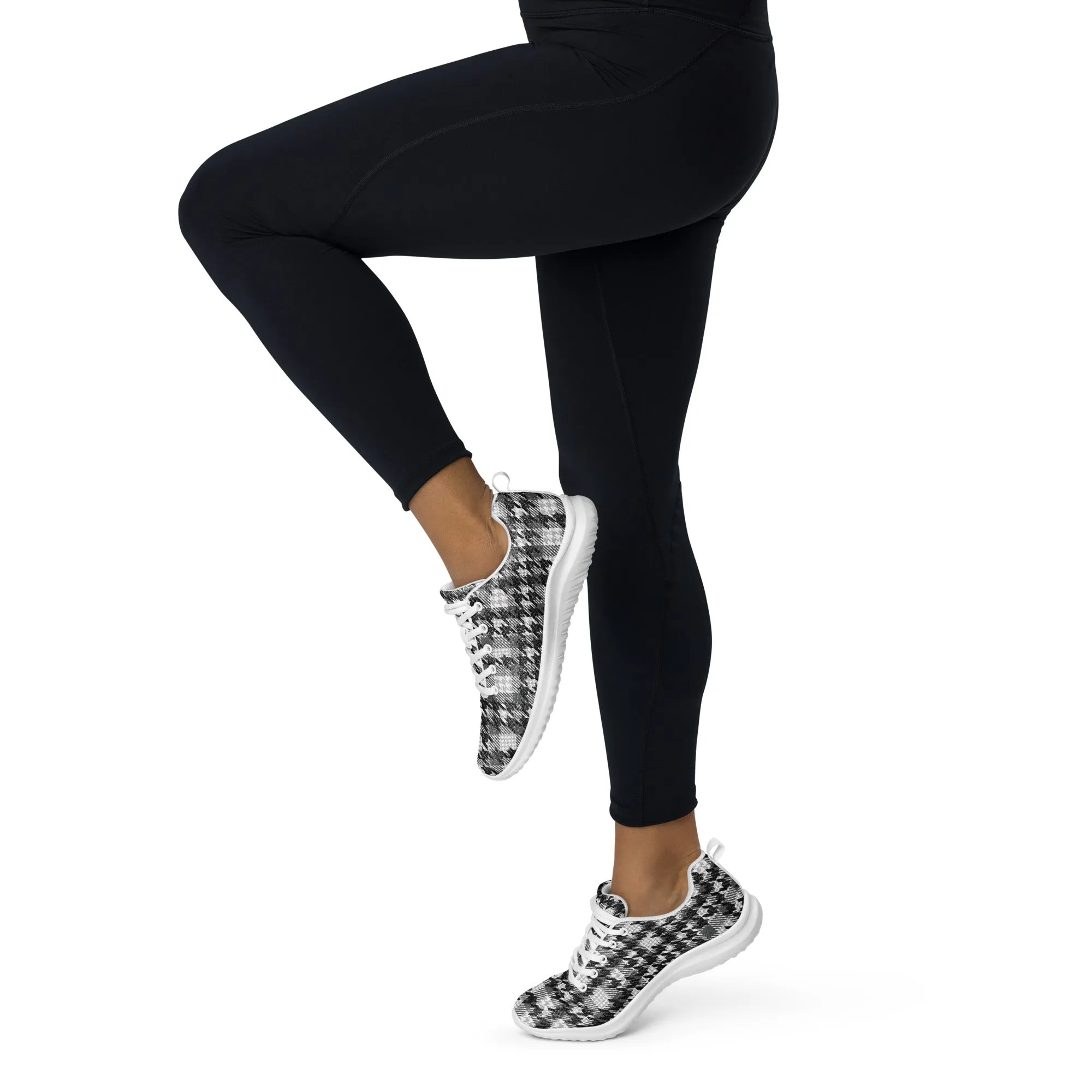 Houndstooth Harmony Athletic Shoes