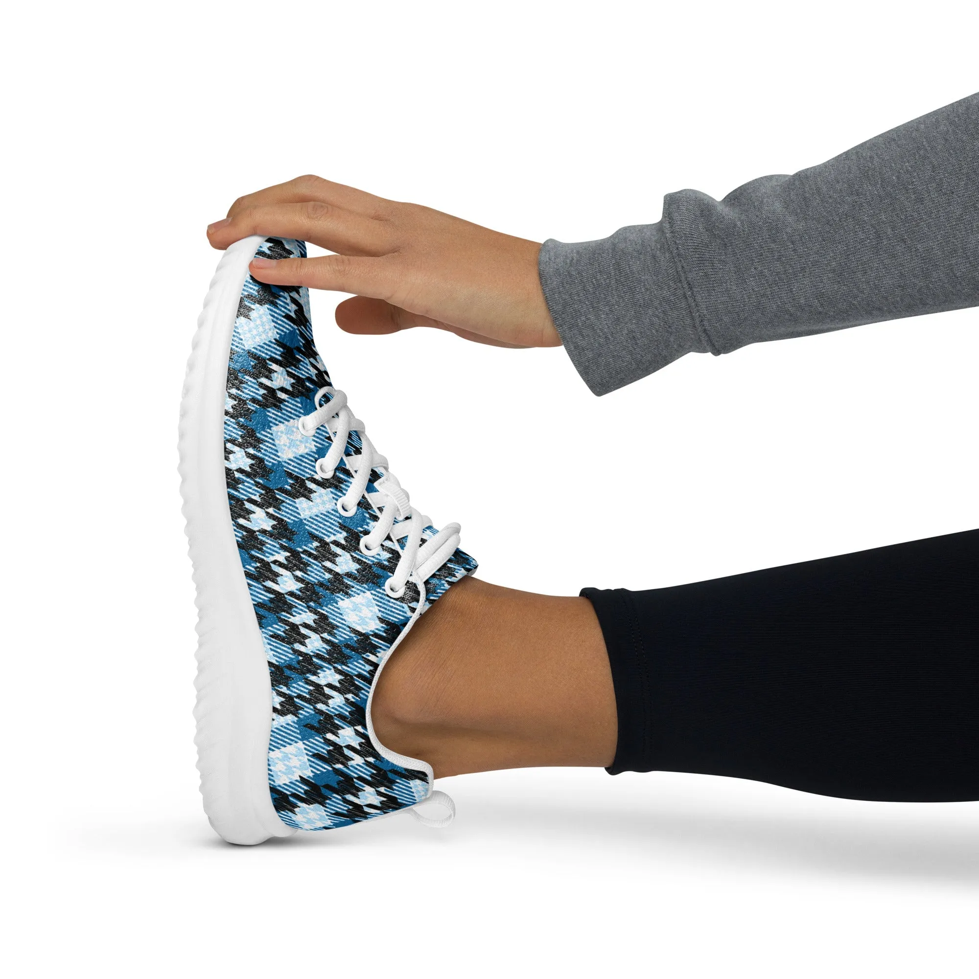 Houndstooth Harmony Athletic Shoes