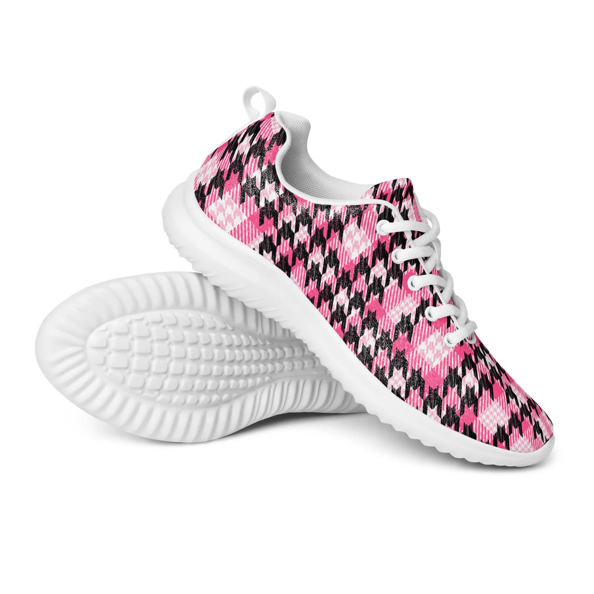 Houndstooth Harmony Athletic Shoes