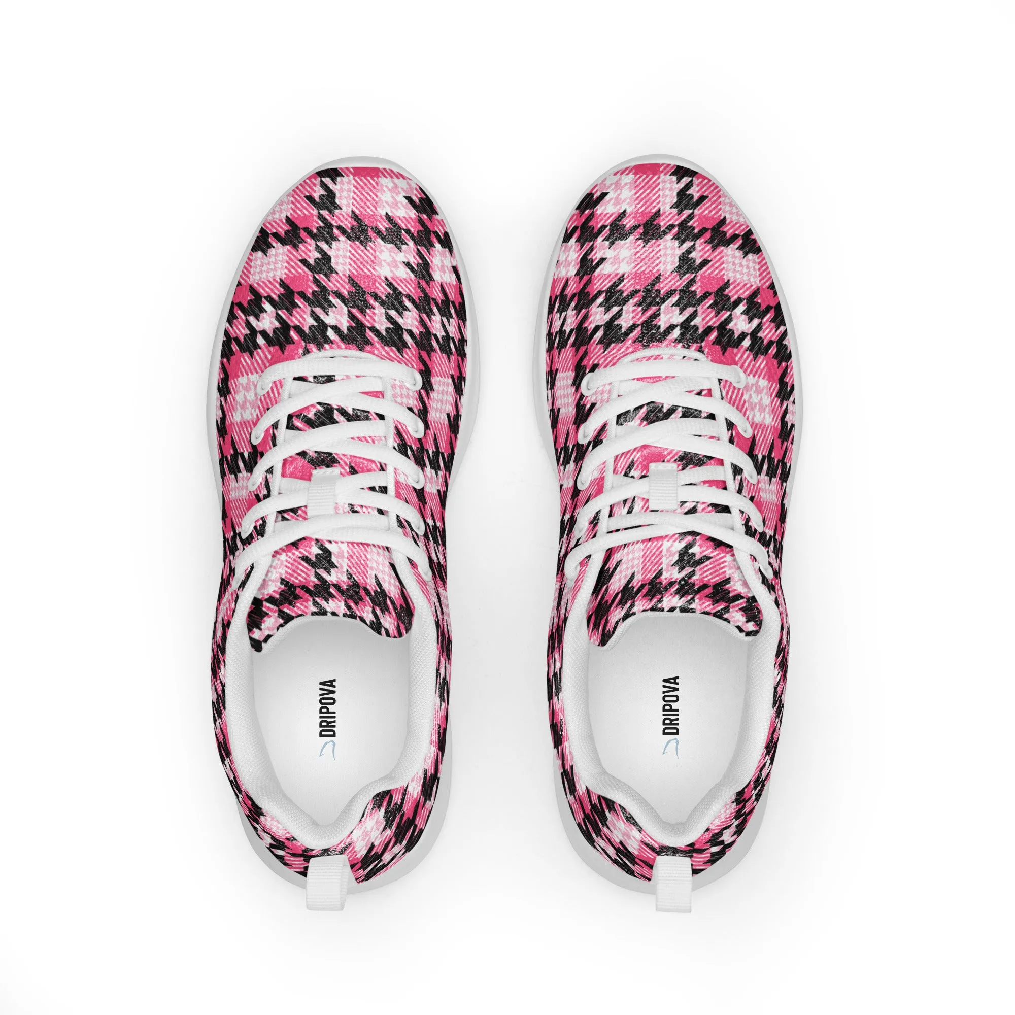 Houndstooth Harmony Athletic Shoes