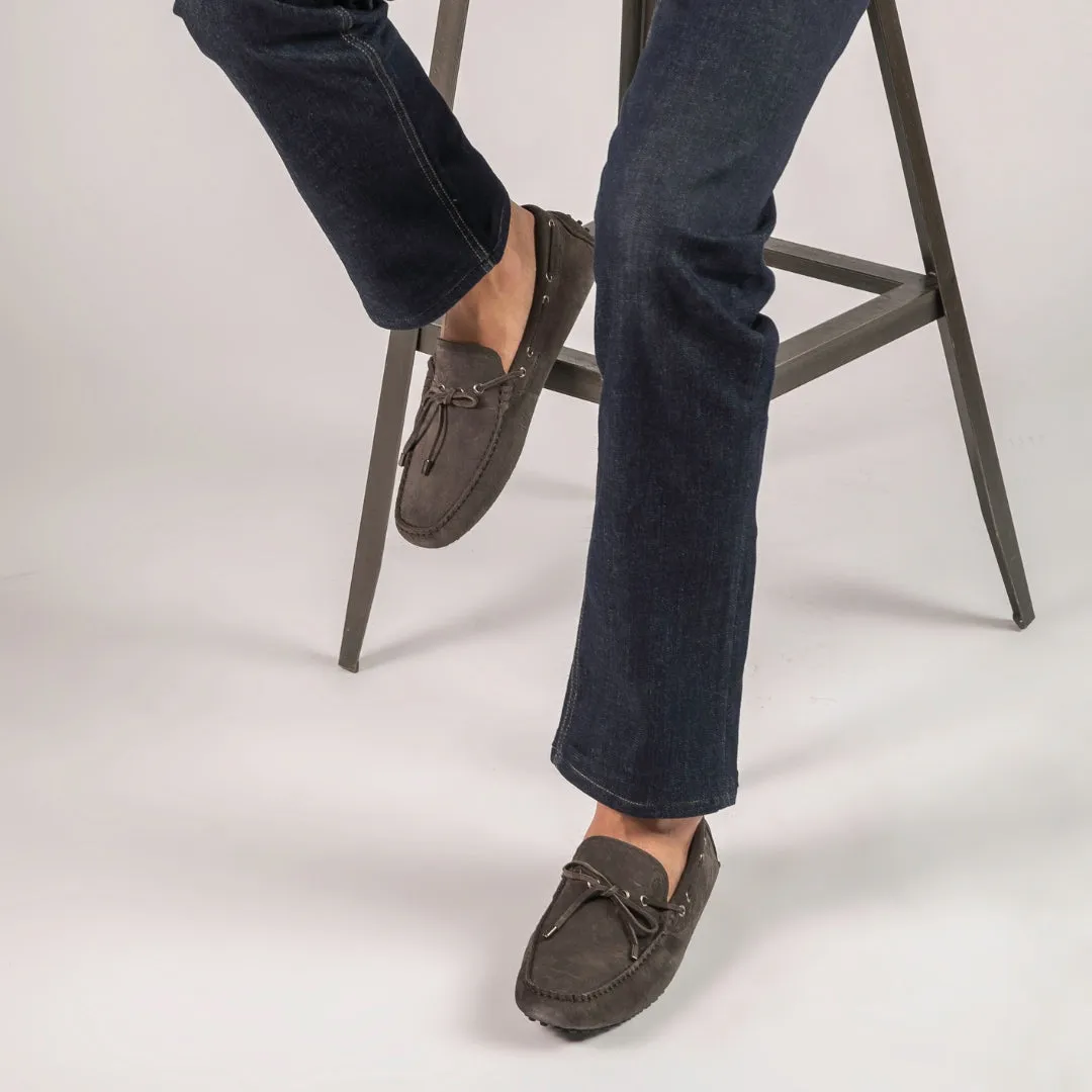 Intrepid Suede Driver | Grey