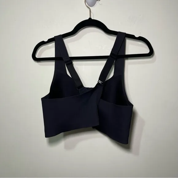 Knix Women’s Black catalyst zipper front support athletic sports bra in size 7