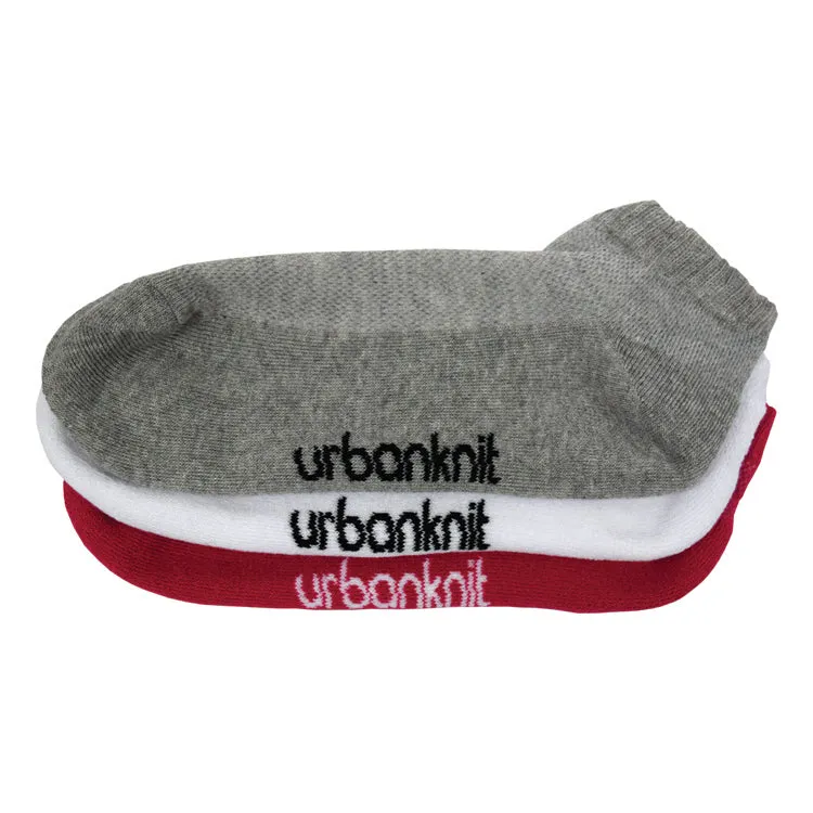 Ladies 3PR Mixed Sports Trainer Socks