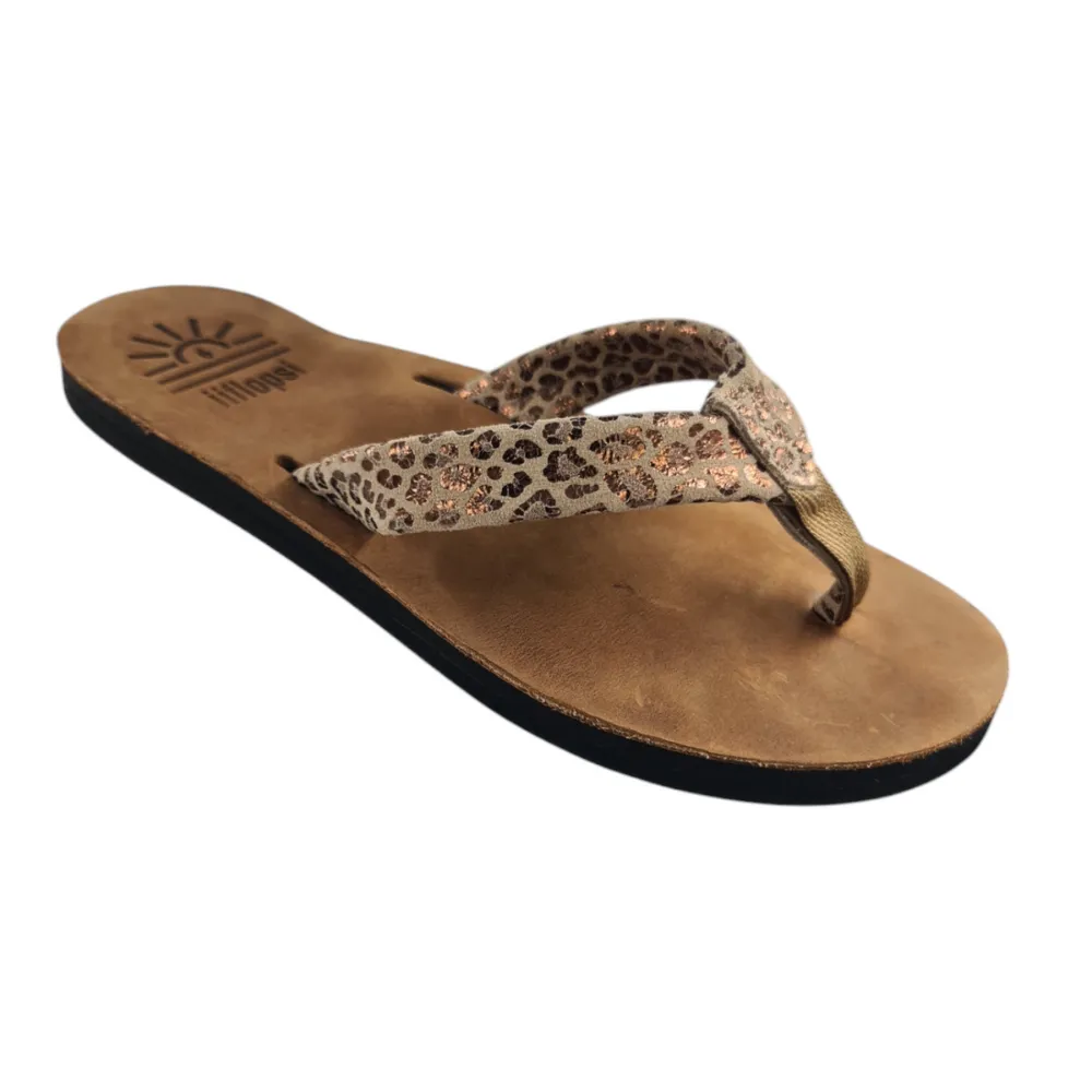 Ladies Leopard Bronze - Arch Support
