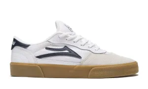 Lakai Cambridge Skate Shoes - White/Navy Suede