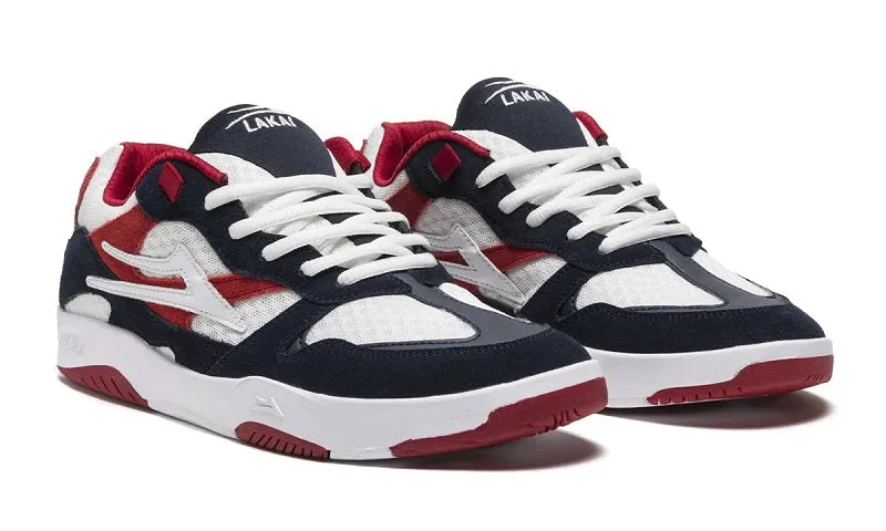 Lakai Evo 2.0 XLK Skate Shoes - Navy/Red Suede