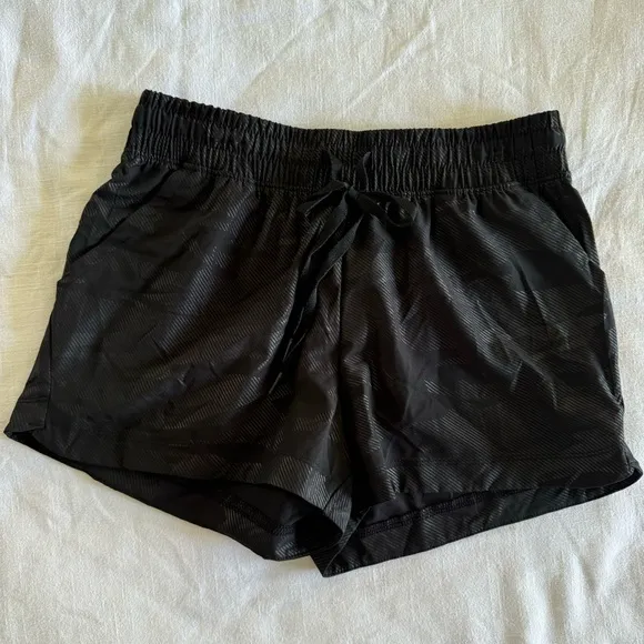 Marika black camouflage athletic sports bra and shorts set