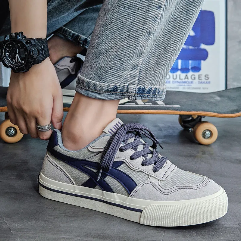 Men Fashion Breathable Canvas Flat Casual Shoes