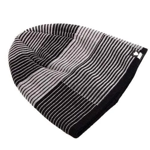 Men Outdoor Ski Moutaineering Stripe Climbing Cap Crochet Knitting Plush Inner Slouch Beanie Hat