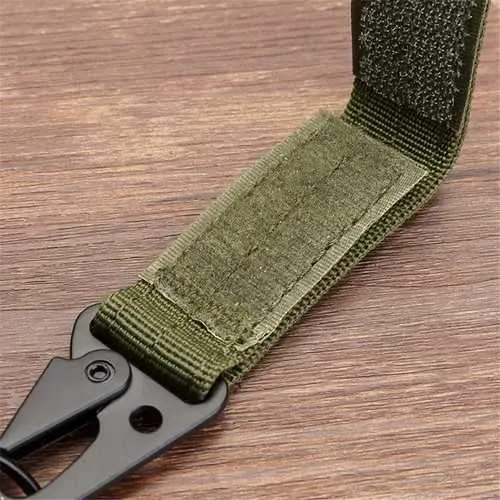Men Pouch Key Chain Nylon Belt Hanger Keychain