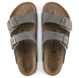 Men's Birkenstock Arizona Nubuck Leather 1020752 Color:  Desert Buck Whale Gray