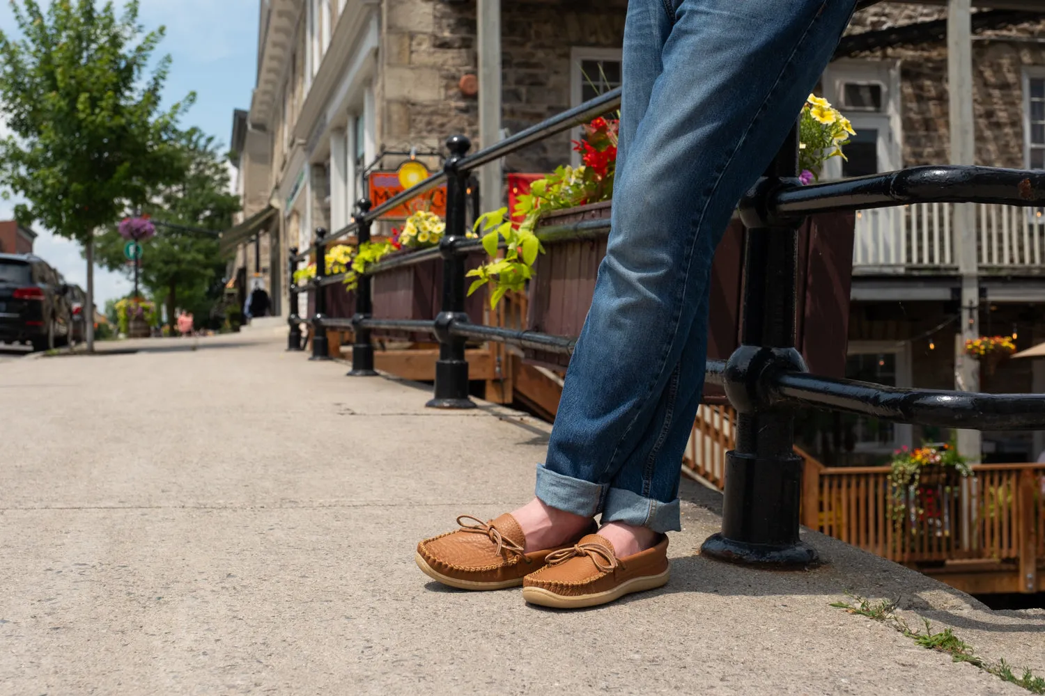 Men's Chestnut Moccasin Shoes