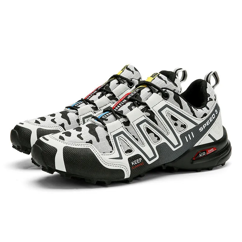 Men's Hiking Shoes – Climbing Sports Shoes with Safety Toe, Non-Slip, Durable Tactical Trekking Sneakers for Outdoor Work